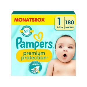 Pampers - Premium Protection Grösse 1, Monatsbox, 180stück