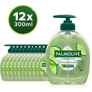 Palmolive Seife Hygiene+ Kitchen 12x300ml flüssige Handseife mit Limettenduft zur sanften Reinigung der Hände