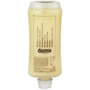 VEGA Spendersystem Shampoo & Duschgel V-Touch Concept Kunststoff recycelt; 330 ml; gelb; 24 Stück / Packung