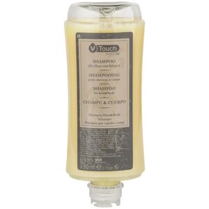 VEGA Spendersystem Shampoo & Duschgel V-Touch Nature Kunststoff recycelt; 330 ml; gelb; 24 Stück / Packung