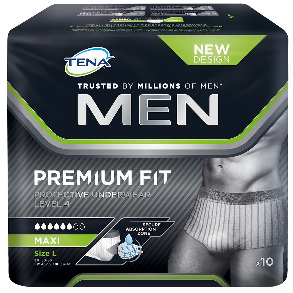 Tena MEN Premium Fit Protective Underwear Level 4 L