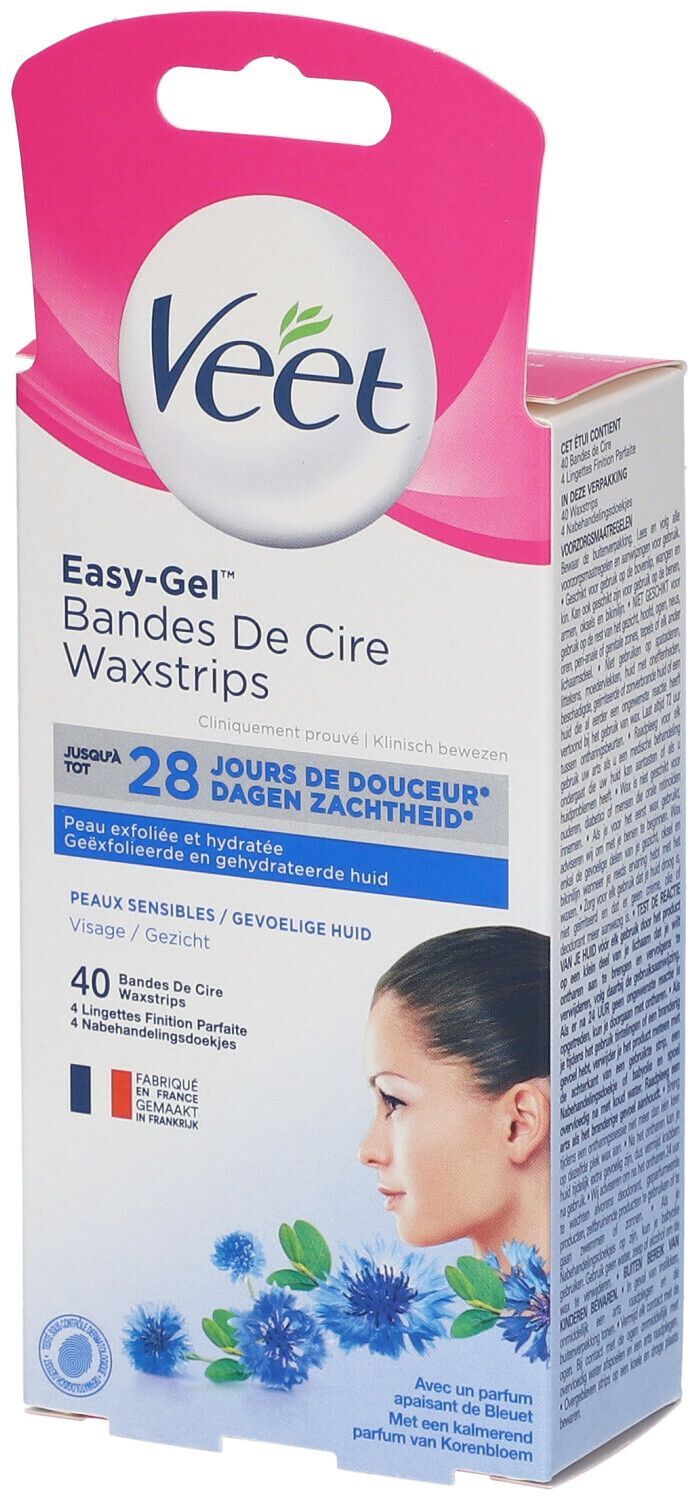 RECKITT B. HEALTH.-FRANCE Veet® Easy-Gel™ Wax Strips für empfindliche Haut