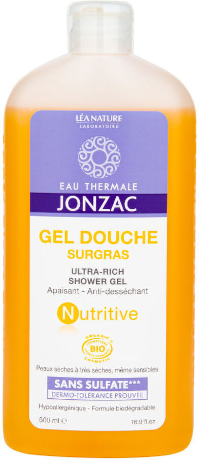 Jonzac Gel sprchový výživující pro velmi suchou pleť NUTRITIVE 500 ml BIO   JONZAC