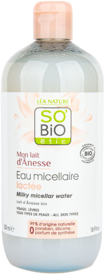 So’Bio étic Voda micelární s oslím mlékem 500 ml BIO   SO’BiO étic