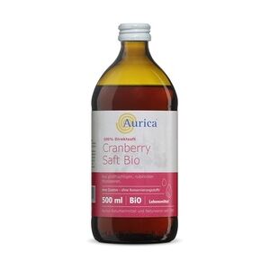 Aurica CRANBERRY 100% Direktsaft Bio 500 Milliliter