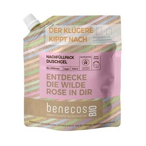 benecos Wildrose - Duschgel Refill 500 ml