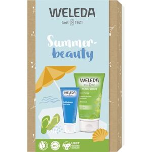 Weleda Körperpflege Duschpflege Geschenkset Summerbeauty Dusch-Peeling Birke 150 ml + Fußbalsam 75 ml