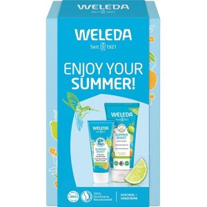 Weleda Körperpflege Duschpflege Geschenkset Summer Boost Aroma Shower 200 ml + Express Handcreme 50 ml