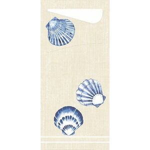 Duni Sacchetto Zelltuch Tide, Serviette Weiß 8,5x19 cm 100 Stück