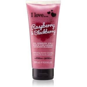 I Love Exfoliating Shower Smoothie body scrub Hindbær & Blackberry 200ml