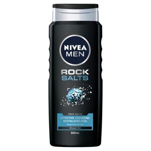 Nivea Men Rock Salts shower gel til ansigt, krop og hår 500ml