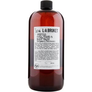 LA Bruket L:A Bruket 104 Hand & Body Wash Refill 1000 ml - Bergamot/Patchouli