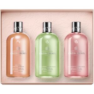 Molton Brown Bath & Body Bath & Shower Gel Bauble Floral & Fruity Body Collection Bath & Shower Gel: Graceful Apricot & Freesia 300 ml + Lily & Magnolia Blossom 300 ml + Delicious Rhubarb & Rose 300 ml