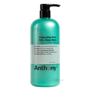 Anthony Logistics Anthony Invigorating Rush Hair & Body Wash, 946 ml.