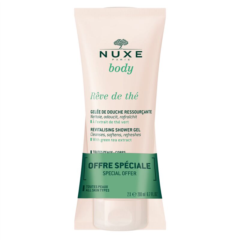 Gel ducha Rêve De Thé Gel De Ducha de Nuxe 2 x 200 ml