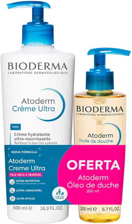 Bioderma Atoderm Ultra Crema 500ml + Aceite De Ducha 200ml