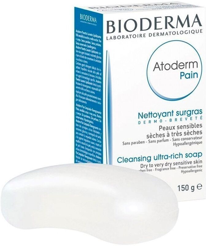 Bioderma Jabón Atoderme Pain Cleansing Ultra Rico para pieles secas a muy secas 150g