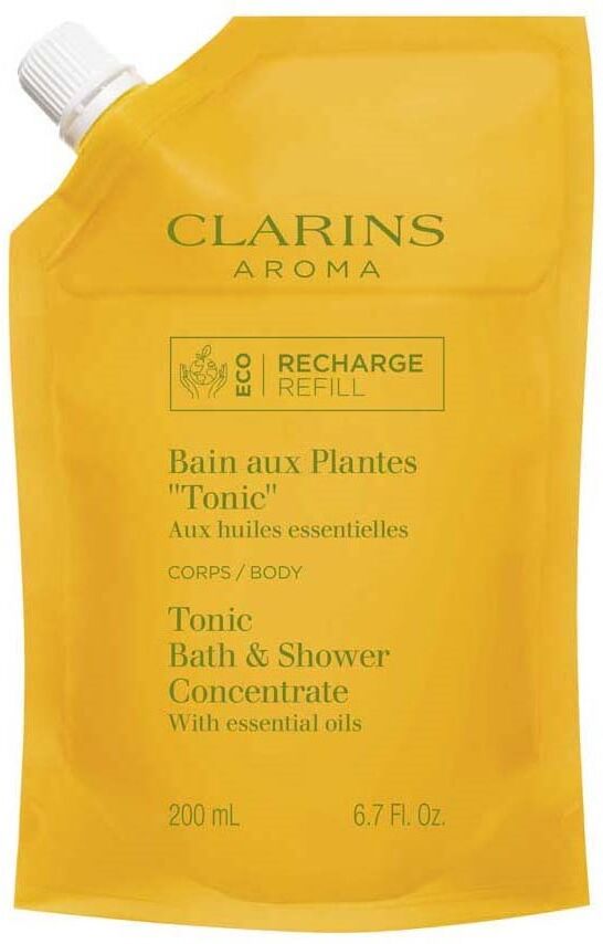 Clarins Concentrado tónico para baño y ducha con aceites esenciales 200mL refill