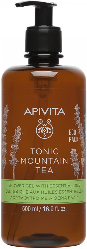 Apivita Gel de ducha Té de montaña 500mL