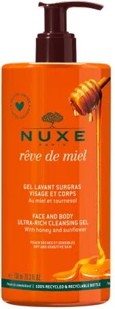 Nuxe Rêve de Miel Gel Limpiador Dermatológico Rostro y Cuerpo 750ml