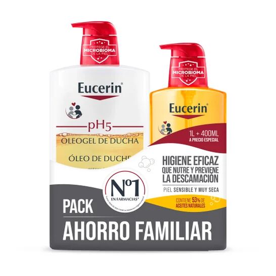 Eucerin pH5 Skin-Protection Oleogel de Ducha Pack de 1l + 400ml