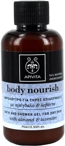 Apivita Mini Gel de Ducha con Almendra y Lavanda 75ml