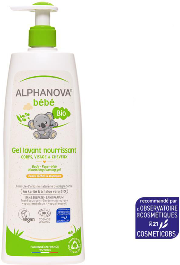 Alphanova Gel limpiador nutritivo para bebé