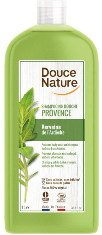 Douce Nature Champú y Gel de ducha provenzal con Verbena del Ardèche (1 litro)