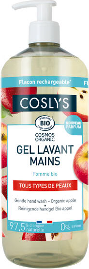 Coslys Gel limpiador de manos con Manzana Bio (1 litro)