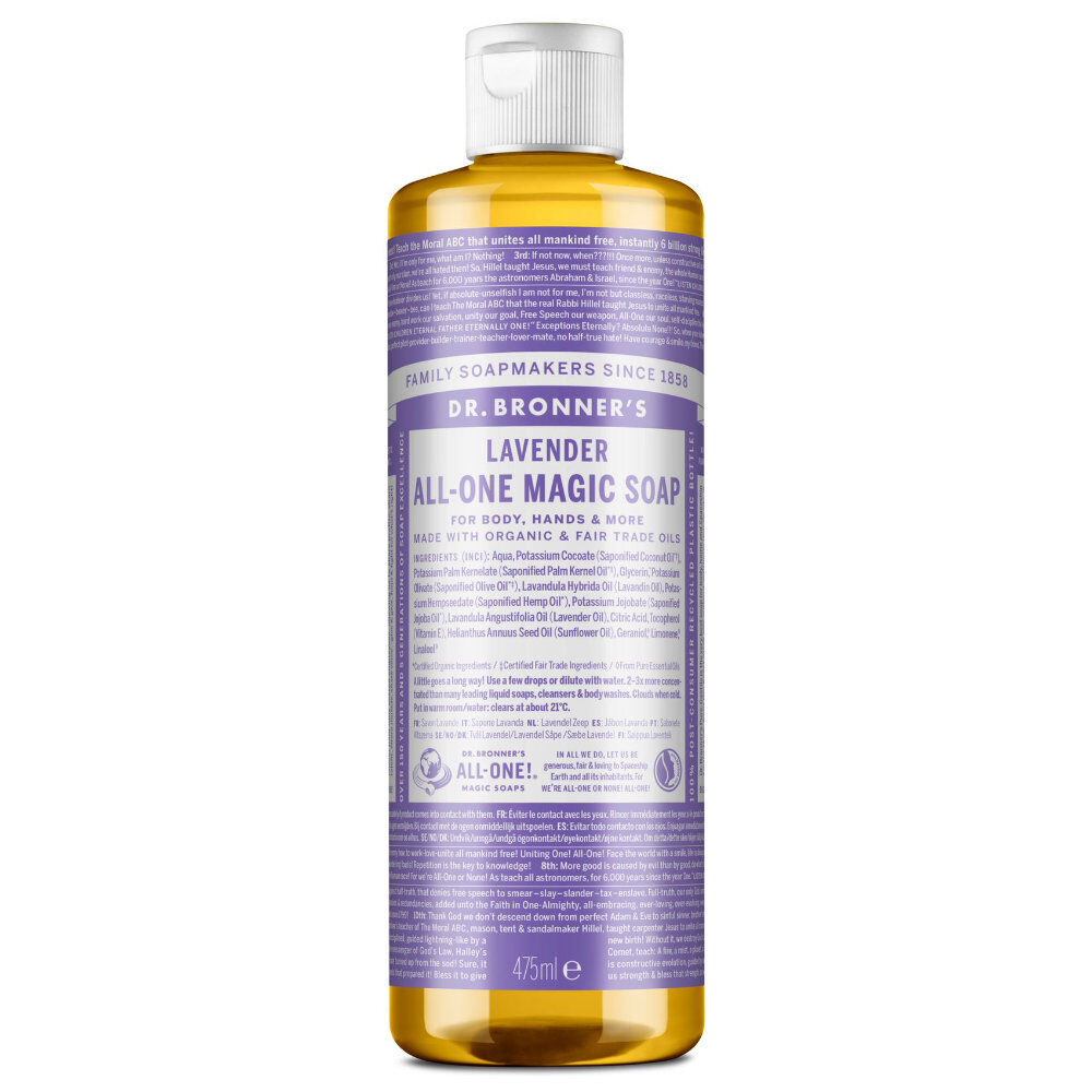 Dr. Bronner's Jabón líquido de Castilla 18 en 1 de Lavanda (475ml.)