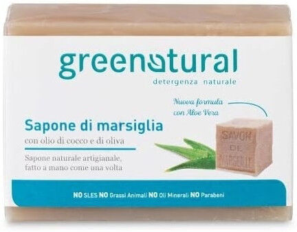 Greenatural Jabón de Marsella con Aloe Vera