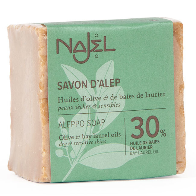 Najel Jabón de Alepo con 30% de aceite de bayas de Laurel (185g.)