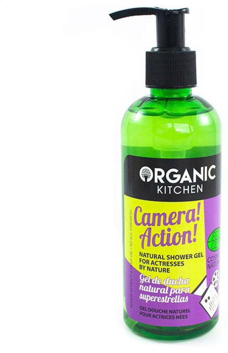 Organic Kitchen Gel de ducha natural para superestrellas Camera Action!