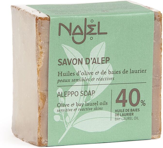 Najel Jabón de Alepo con 40% de aceite de bayas de Laurel (185g.)