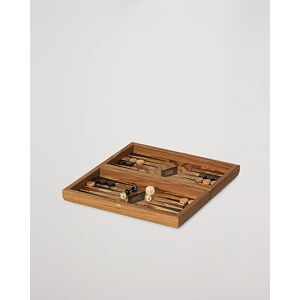 Manopoulos Olive Burl Small Backgammon - Sininen - Size: One size - Gender: men