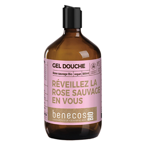 Benecos Gel Douche Rose Sauvage Bio 500ml - Publicité