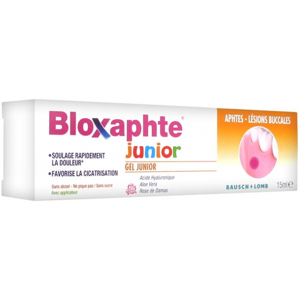 Bausch & Lomb Bloxaphte Gel Junior Aphtes et Lésions Buccales 15ml - Publicité