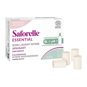 Saforelle® Essential - Soin Lavant Intime Apaisant à Reconstiuer - Boîte de Recharge - Publicité