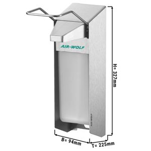 GGM GASTRO - AIR-WOLF Distributeur de savon & désinfection avec levier de commande - 1000ml - Acier inoxydable
