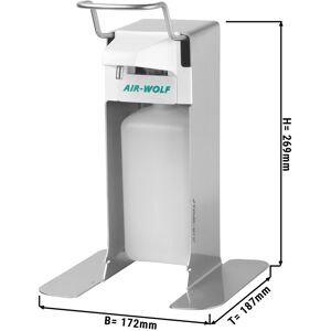 GGM GASTRO - AIR-WOLF Distributeur de savon et de désinfectant avec levier de commande - 500ml - Acier inoxydable