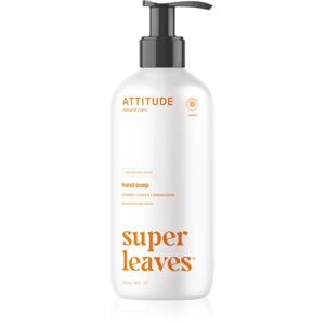 Attitude Super Leaves Orange Leaves savon liquide naturel mains à effet détoxifiant 473 ml - Publicité