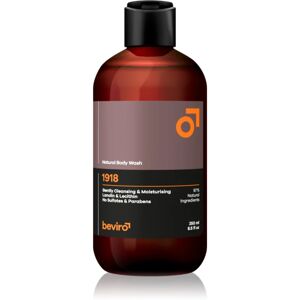 Beviro Natural Body Wash 1918 gel de douche pour homme 250 ml