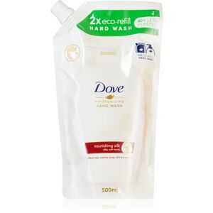Dove Silk Fine savon liquide mains recharge 500 ml - Publicité