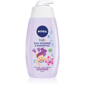 NIVEA Kids Girl gel de douche et shampoing 2 en 1 pour enfant 500 ml - Publicité