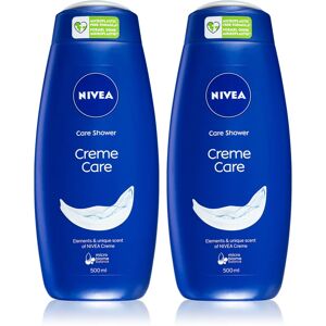 NIVEA Creme Care gel douche crème 2 x 500 ml(conditionnement avantageux) - Publicité