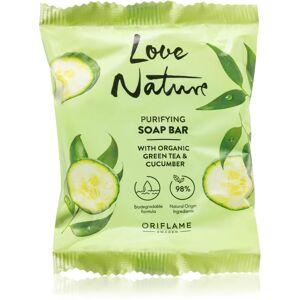 Oriflame Love Nature Green Tea & Cucumber savon solide à l’acide lactique 75 g
