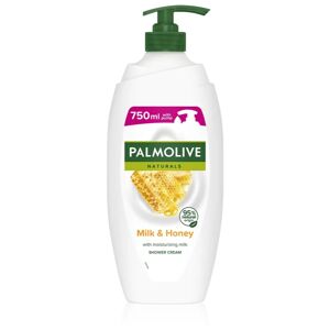 Palmolive Naturals Milk & Honey crème-gel bain et douche au lait et miel avec pompe doseuse 750 ml - Publicité