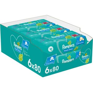 Pampers Fresh Clean lingettes nettoyantes pour enfant pour peaux sensibles 6x80 pcs