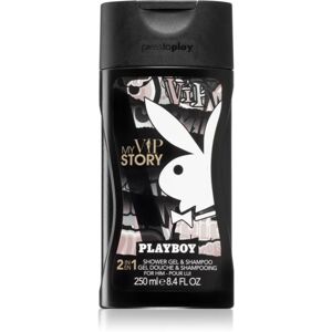 Playboy My VIP Story gel de douche et shampoing 2 en 1 pour homme 250 ml - Publicité