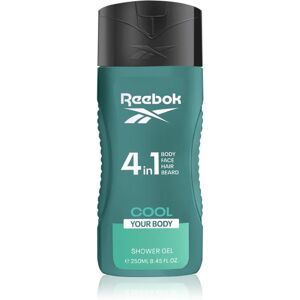 Reebok Cool Your Body gel douche rafraîchissant 4 en 1 pour homme 250 ml